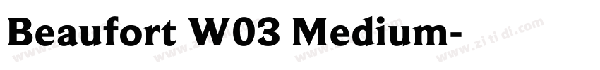 Beaufort W03 Medium字体转换